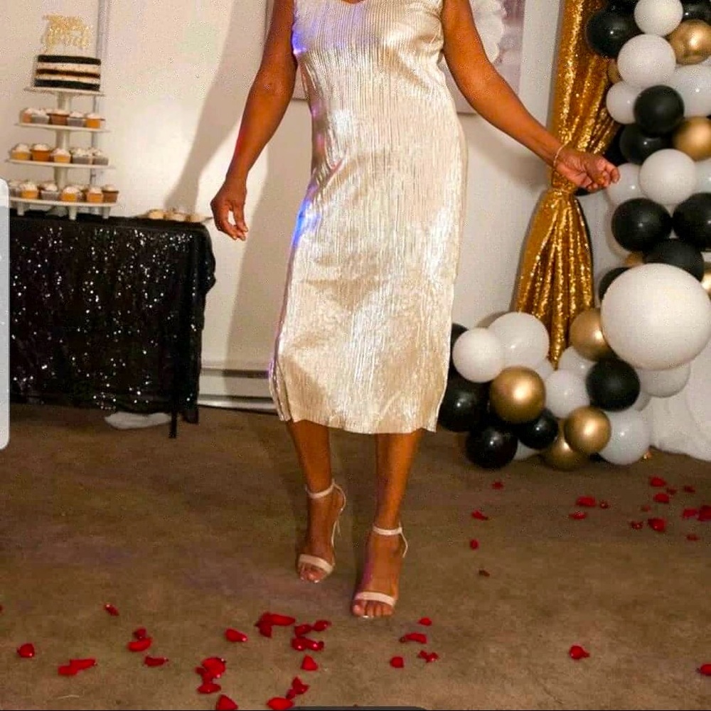 Gold dress